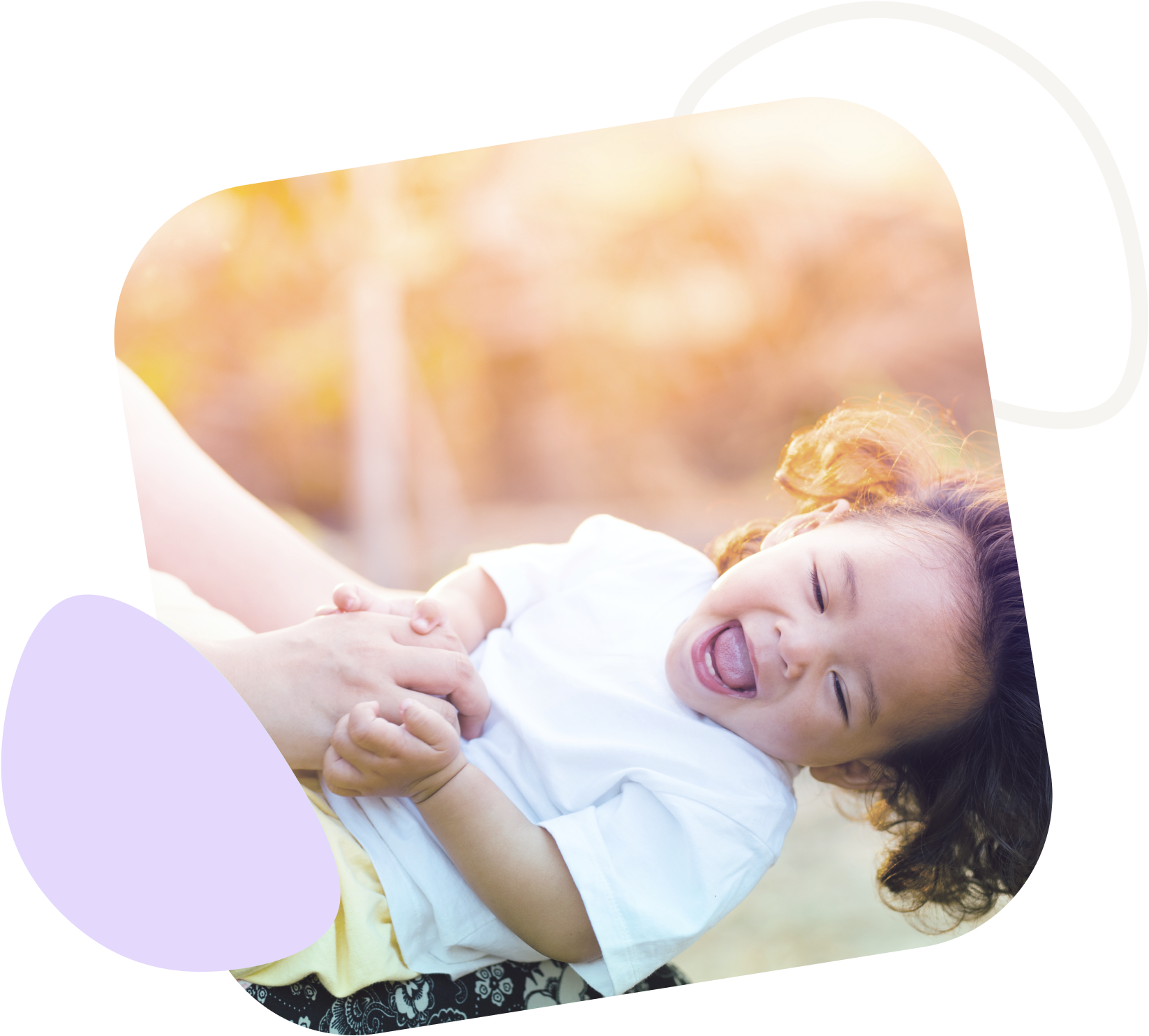 Child bring tickled