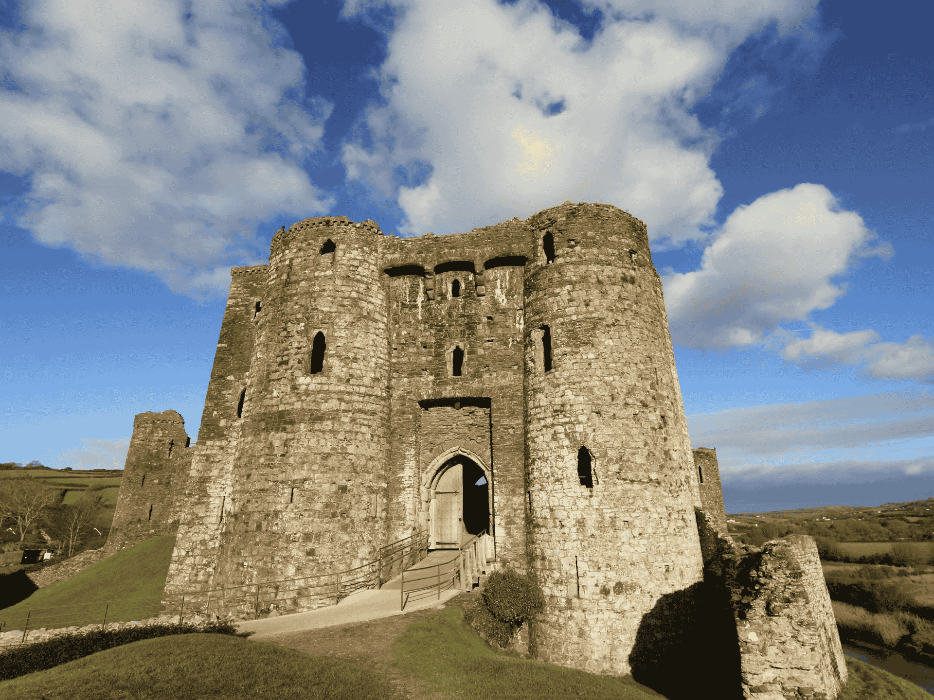 Carmarthen Castle Wales