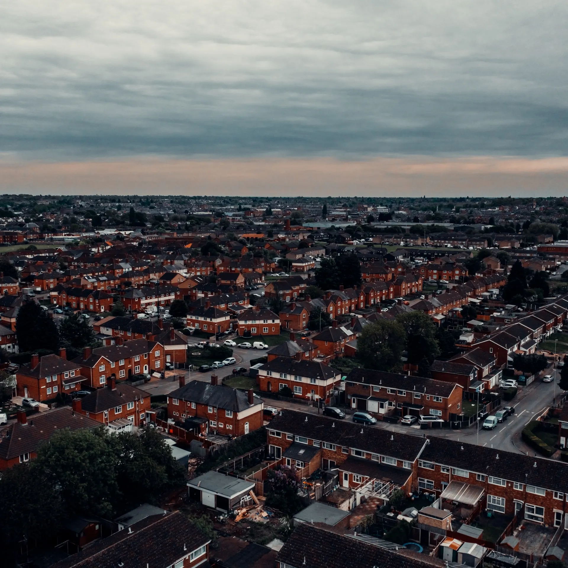 Sky view of Leicester